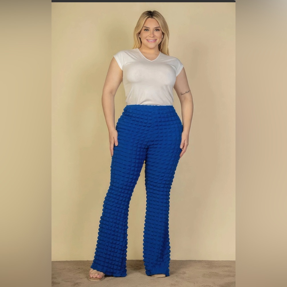 💙Blue Textured Women's Pants💙